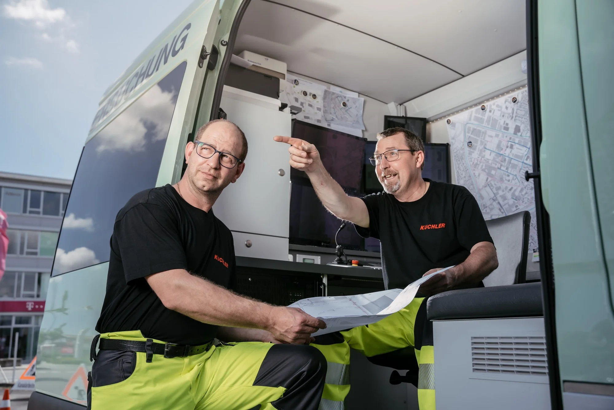 Kanalreinigung an einem Kanal in Geisenhausen